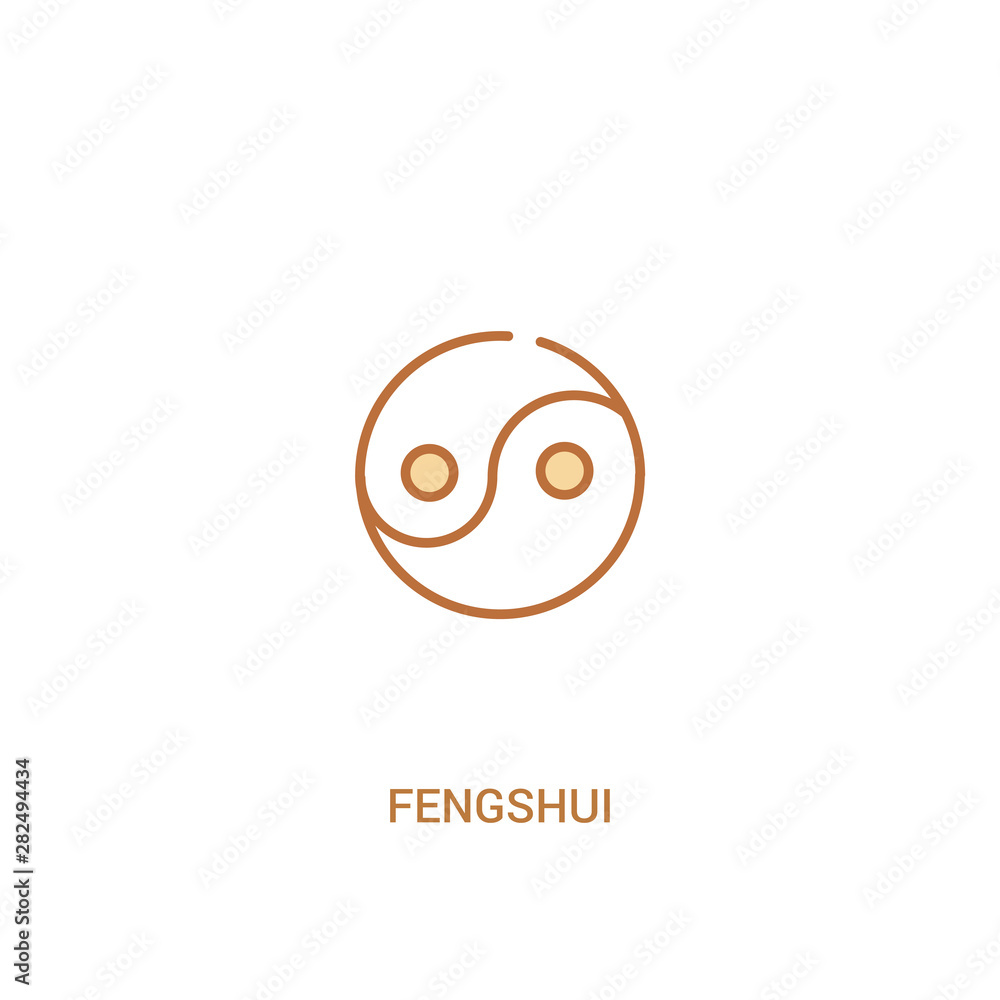 fengshui concept 2 colored icon. simple line element illustration. outline brown fengshui symbol. can be used for web and mobile ui/ux. fengshui concept 2 colored icon. simple line element illustration. outline brown fengshui symbol. can be used for web and mobile ui/ux.
