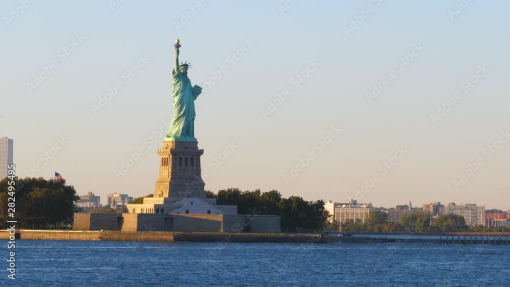 Iconic Statue of Liberty, Famous Landmark of New York, Usa, 240fps Slow Motion Iconic Statue of Liberty, Famous Landmark of New York, Usa, 240fps Slow Motion