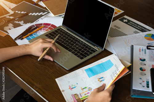 Finances and calculate on desk.