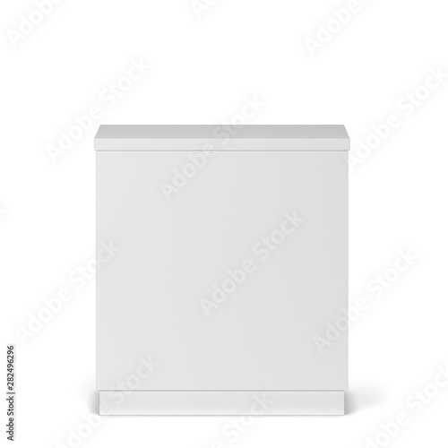 Blank counter stand mockup