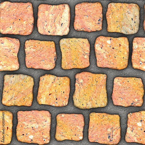 S148 Seamless texture - cobblestone pavers