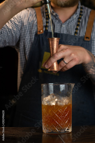A picture of an old fashioned being made