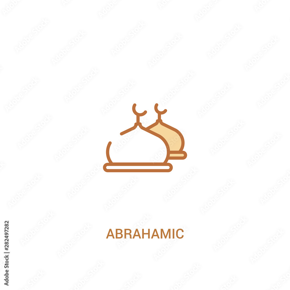 abrahamic concept 2 colored icon. simple line element illustration. outline brown abrahamic symbol. can be used for web and mobile ui/ux. abrahamic concept 2 colored icon. simple line element illustration. outline brown abrahamic symbol. can be used for web and mobile ui/ux.