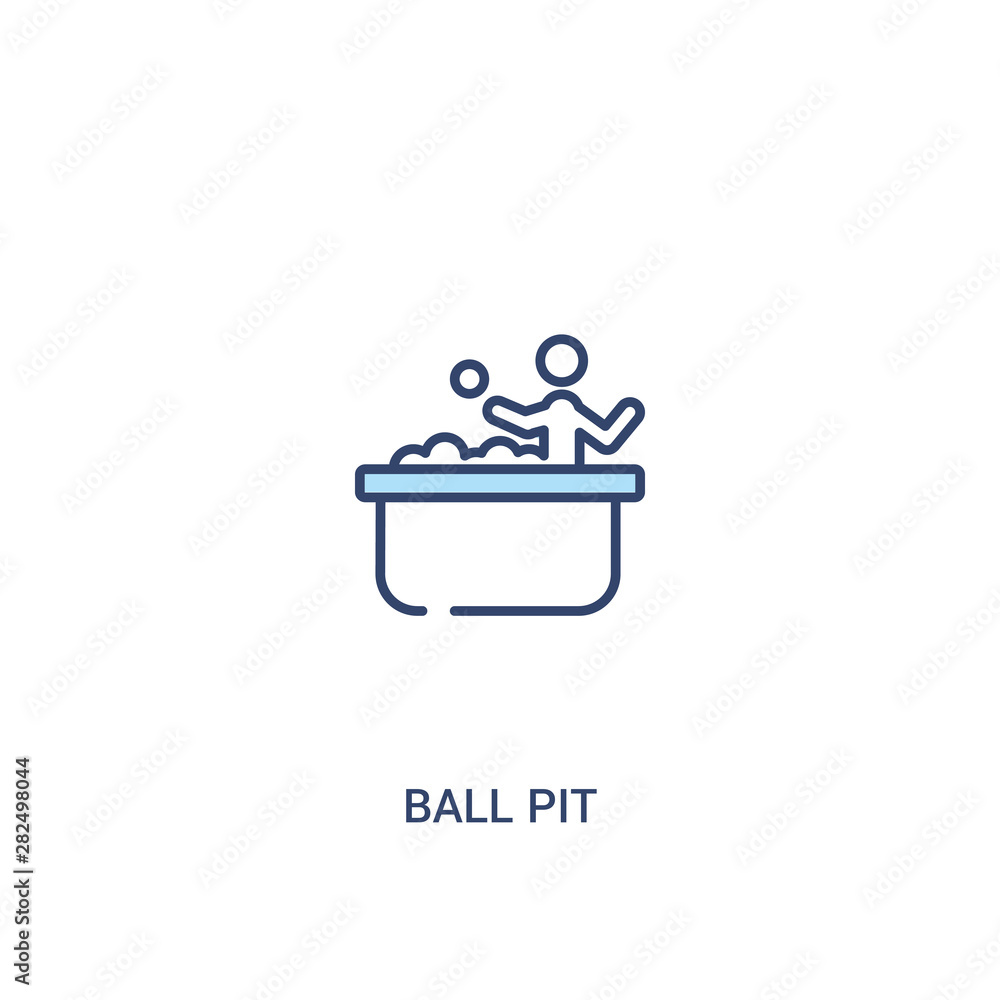 ball pit concept 2 colored icon. simple line element illustration. outline blue ball pit symbol. can be used for web and mobile ui/ux. ball pit concept 2 colored icon. simple line element illustration. outline blue ball pit symbol. can be used for web and mobile ui/ux.