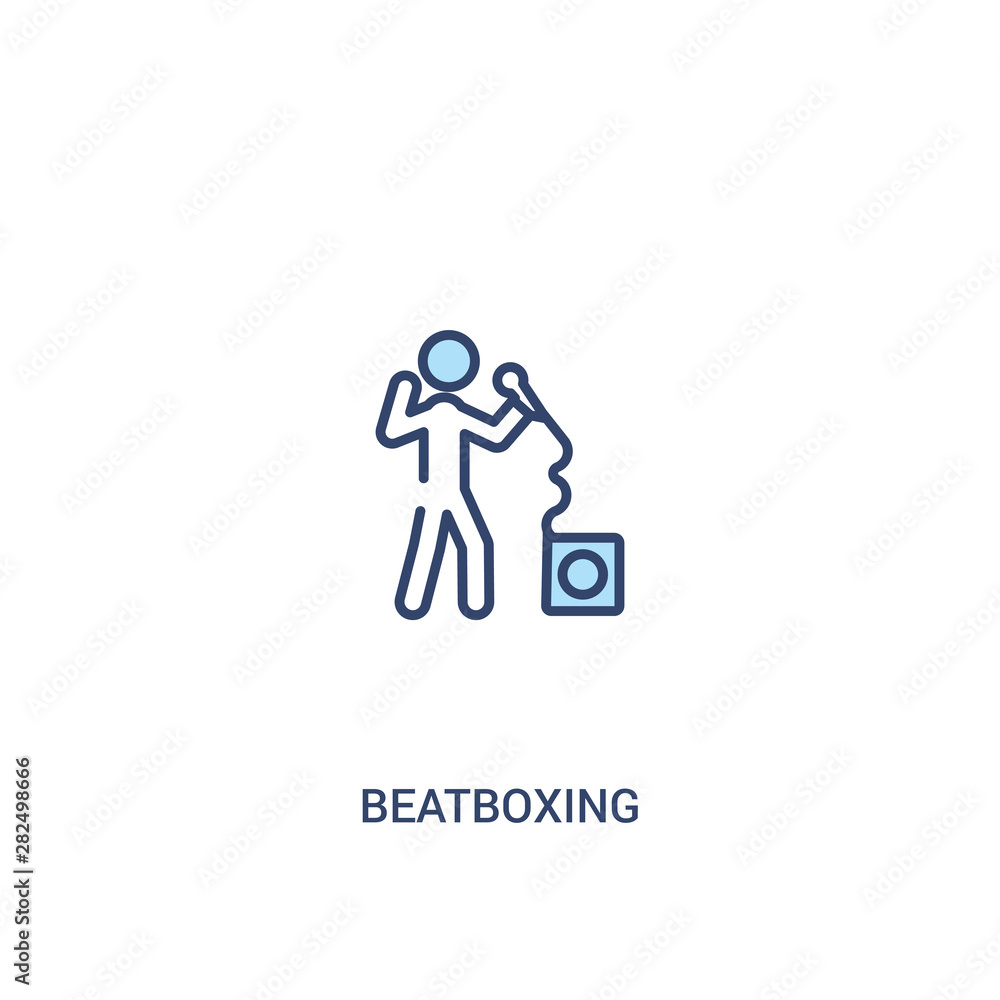 beatboxing concept 2 colored icon. simple line element illustration. outline blue beatboxing symbol. can be used for web and mobile ui/ux. beatboxing concept 2 colored icon. simple line element illustration. outline blue beatboxing symbol. can be used for web and mobile ui/ux.