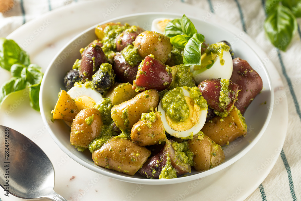 Homemade Organic Pesto Potato Salad Homemade Organic Pesto Potato Salad