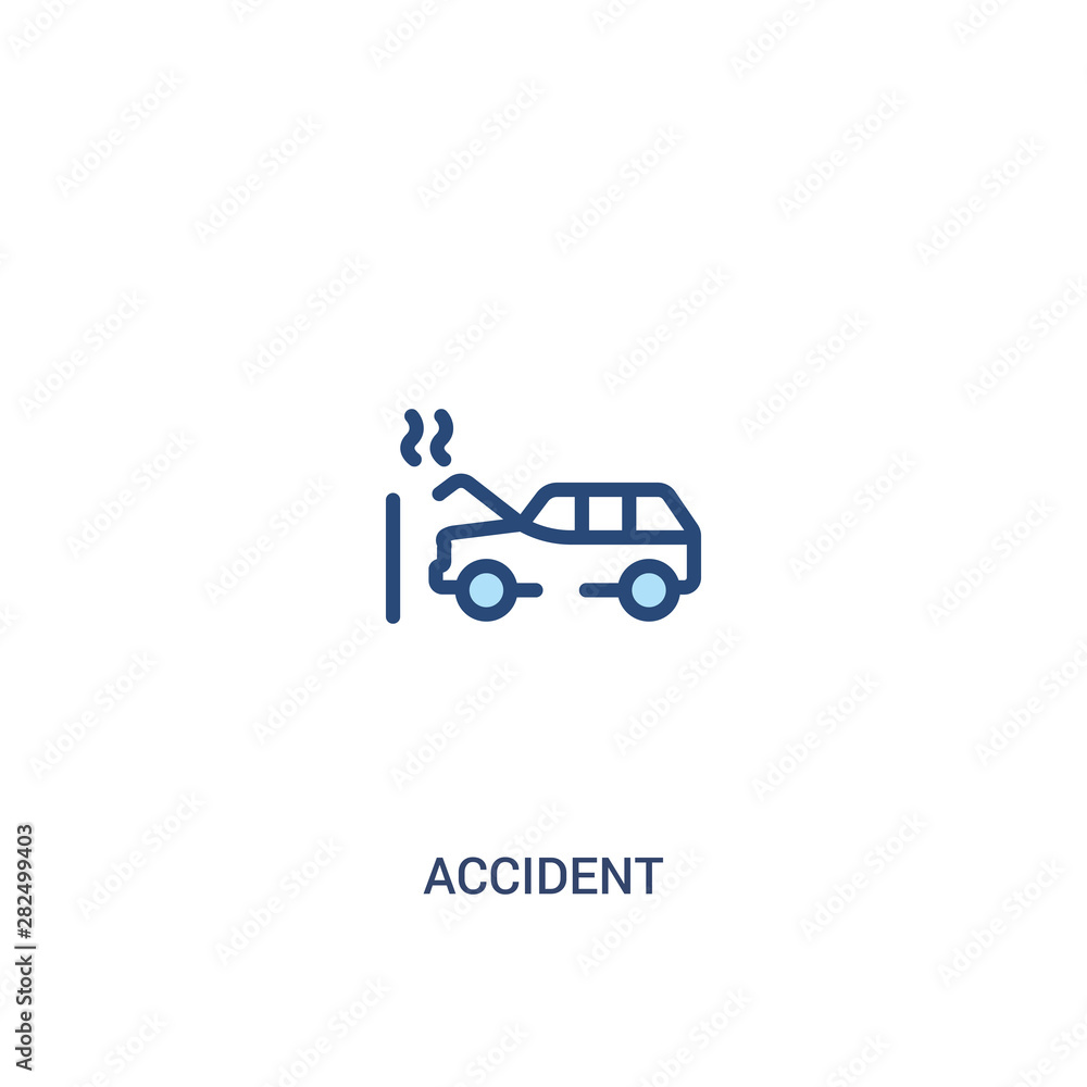 accident concept 2 colored icon. simple line element illustration. outline blue accident symbol. can be used for web and mobile ui/ux. accident concept 2 colored icon. simple line element illustration. outline blue accident symbol. can be used for web and mobile ui/ux.
