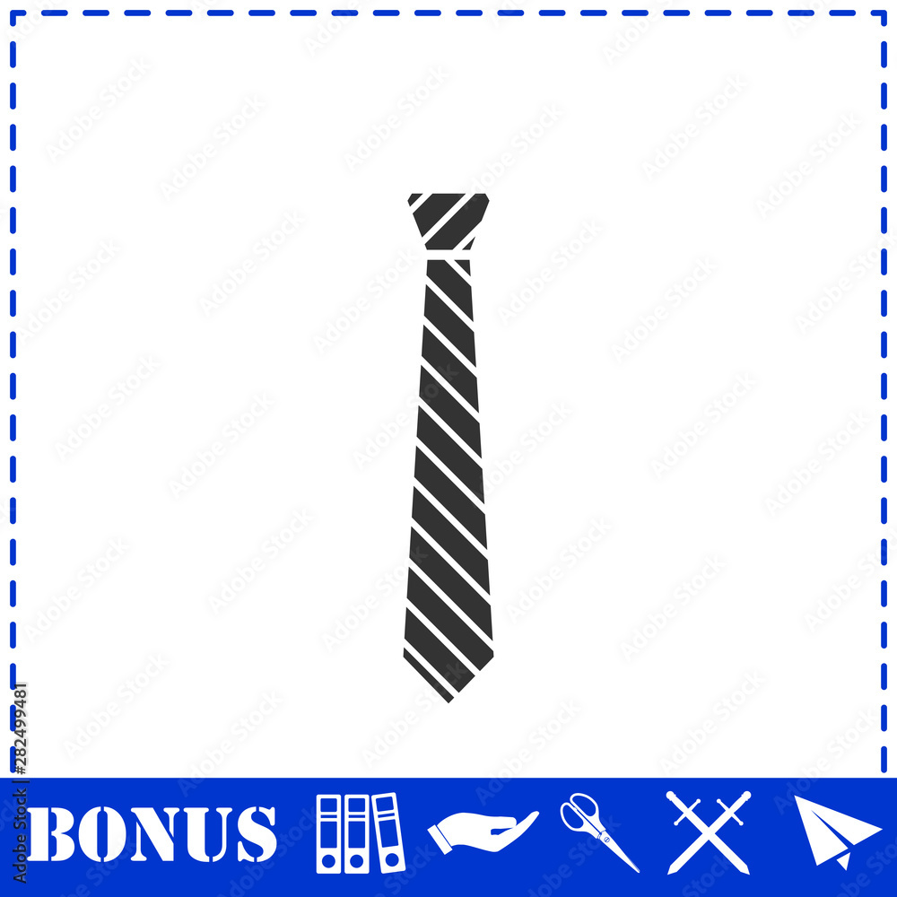 Tie icon flat