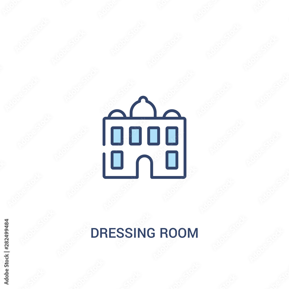 dressing room concept 2 colored icon. simple line element illustration. outline blue dressing room symbol. can be used for web and mobile ui/ux. dressing room concept 2 colored icon. simple line element illustration. outline blue dressing room symbol. can be used for web and mobile ui/ux.