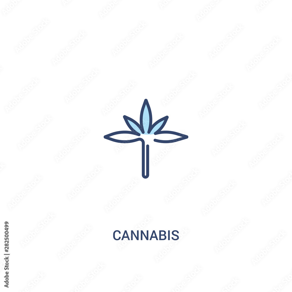 cannabis concept 2 colored icon. simple line element illustration. outline blue cannabis symbol. can be used for web and mobile ui/ux. cannabis concept 2 colored icon. simple line element illustration. outline blue cannabis symbol. can be used for web and mobile ui/ux.