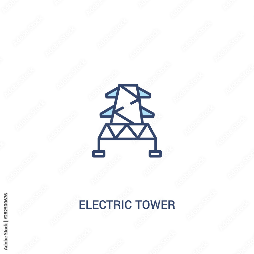 electric tower concept 2 colored icon. simple line element illustration. outline blue electric tower symbol. can be used for web and mobile ui/ux. electric tower concept 2 colored icon. simple line element illustration. outline blue electric tower symbol. can be used for web and mobile ui/ux.