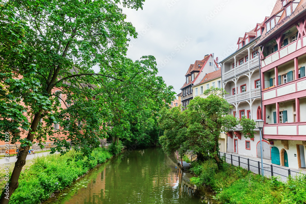 arm of the river Regnitz in Bamberg, Germany