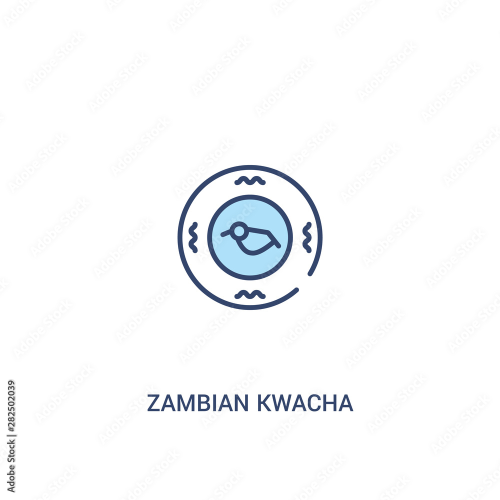 zambian kwacha concept 2 colored icon. simple line element illustration. outline blue zambian kwacha symbol. can be used for web and mobile ui/ux. zambian kwacha concept 2 colored icon. simple line element illustration. outline blue zambian kwacha symbol. can be used for web and mobile ui/ux.