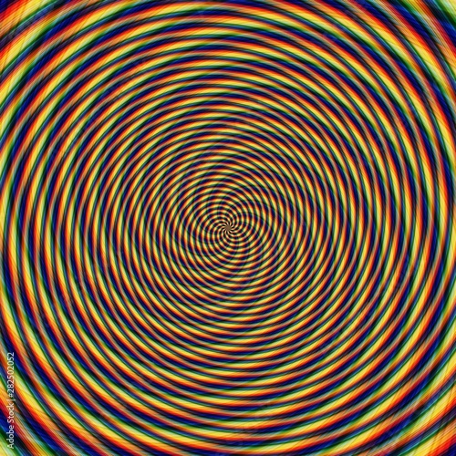 Abstract background illusion hypnotic illustration, attractive.