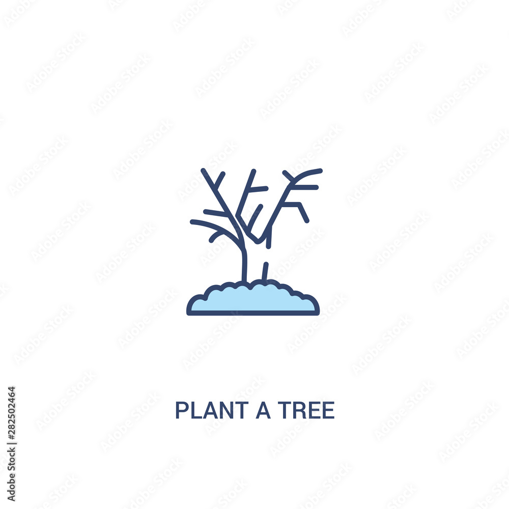 plant a tree concept 2 colored icon. simple line element illustration. outline blue plant a tree symbol. can be used for web and mobile ui/ux. plant a tree concept 2 colored icon. simple line element illustration. outline blue plant a tree symbol. can be used for web and mobile ui/ux.