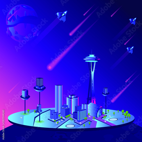 abstract city banner