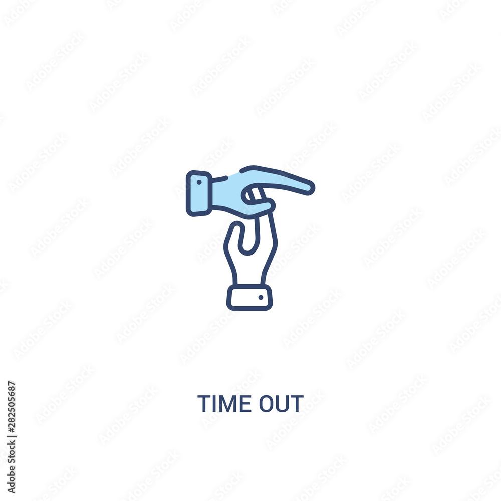 time out concept 2 colored icon. simple line element illustration. outline blue time out symbol. can be used for web and mobile ui/ux. time out concept 2 colored icon. simple line element illustration. outline blue time out symbol. can be used for web and mobile ui/ux.