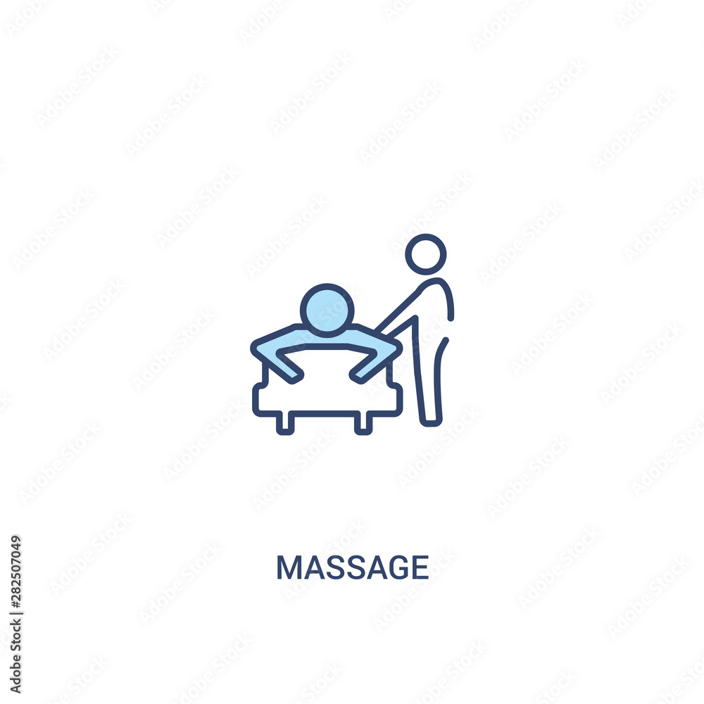 massage concept 2 colored icon. simple line element illustration. outline blue massage symbol. can be used for web and mobile ui/ux. massage concept 2 colored icon. simple line element illustration. outline blue massage symbol. can be used for web and mobile ui/ux.