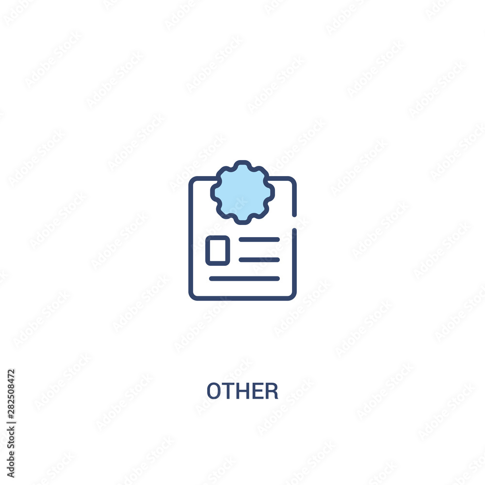 other concept 2 colored icon. simple line element illustration. outline blue other symbol. can be used for web and mobile ui/ux. other concept 2 colored icon. simple line element illustration. outline blue other symbol. can be used for web and mobile ui/ux.