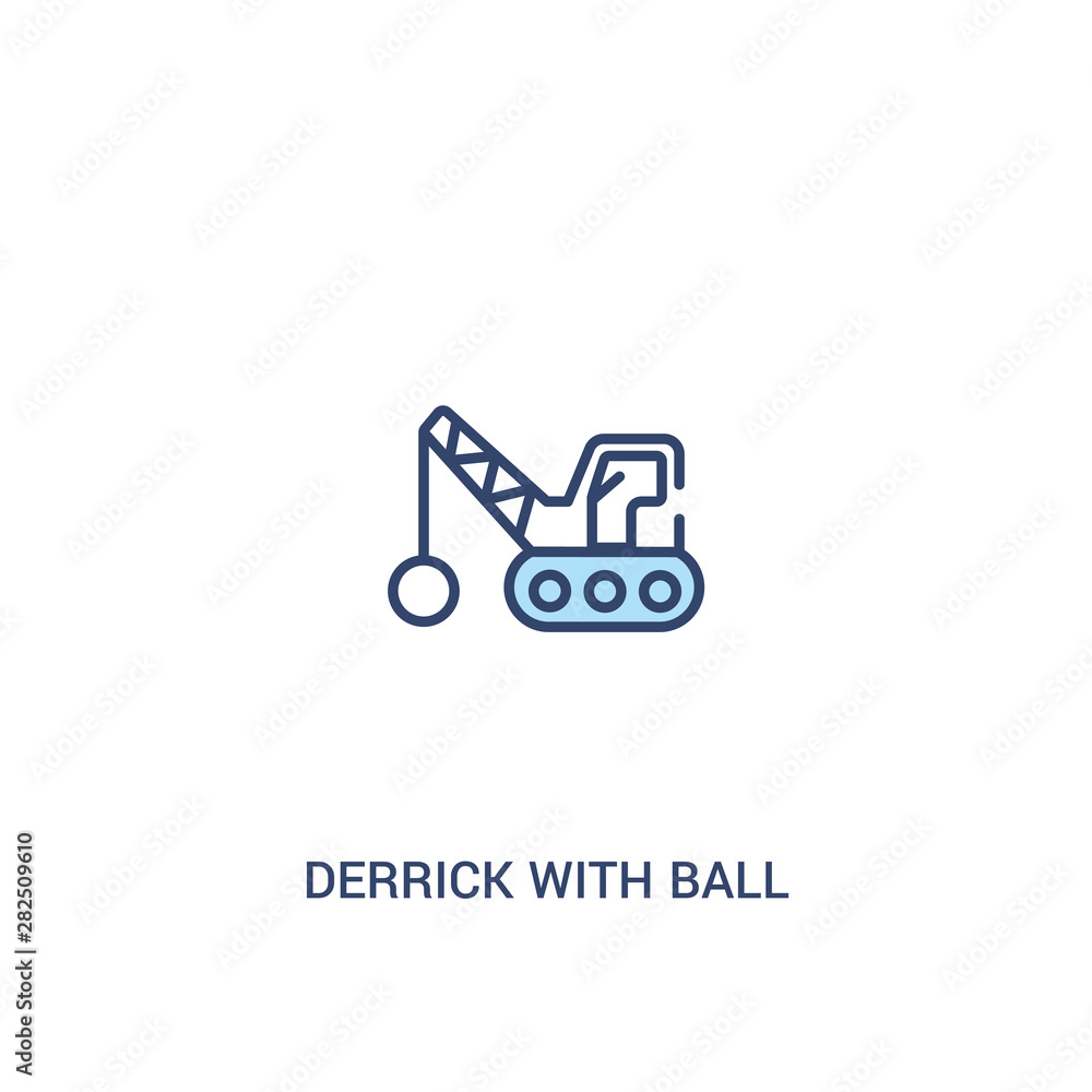 derrick with ball concept 2 colored icon. simple line element illustration. outline blue derrick with ball symbol. can be used for web and mobile ui/ux. derrick with ball concept 2 colored icon. simple line element illustration. outline blue derrick with ball symbol. can be used for web and mobile ui/ux.