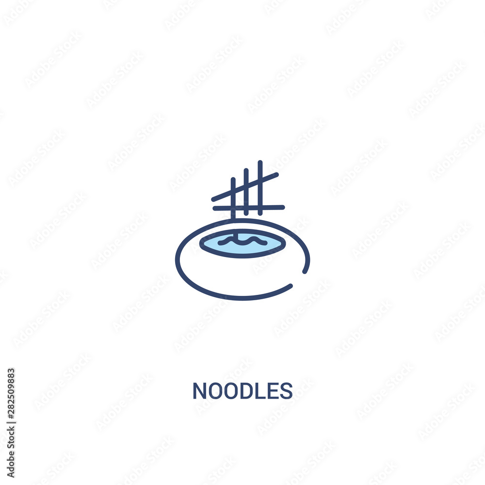 noodles concept 2 colored icon. simple line element illustration. outline blue noodles symbol. can be used for web and mobile ui/ux. noodles concept 2 colored icon. simple line element illustration. outline blue noodles symbol. can be used for web and mobile ui/ux.