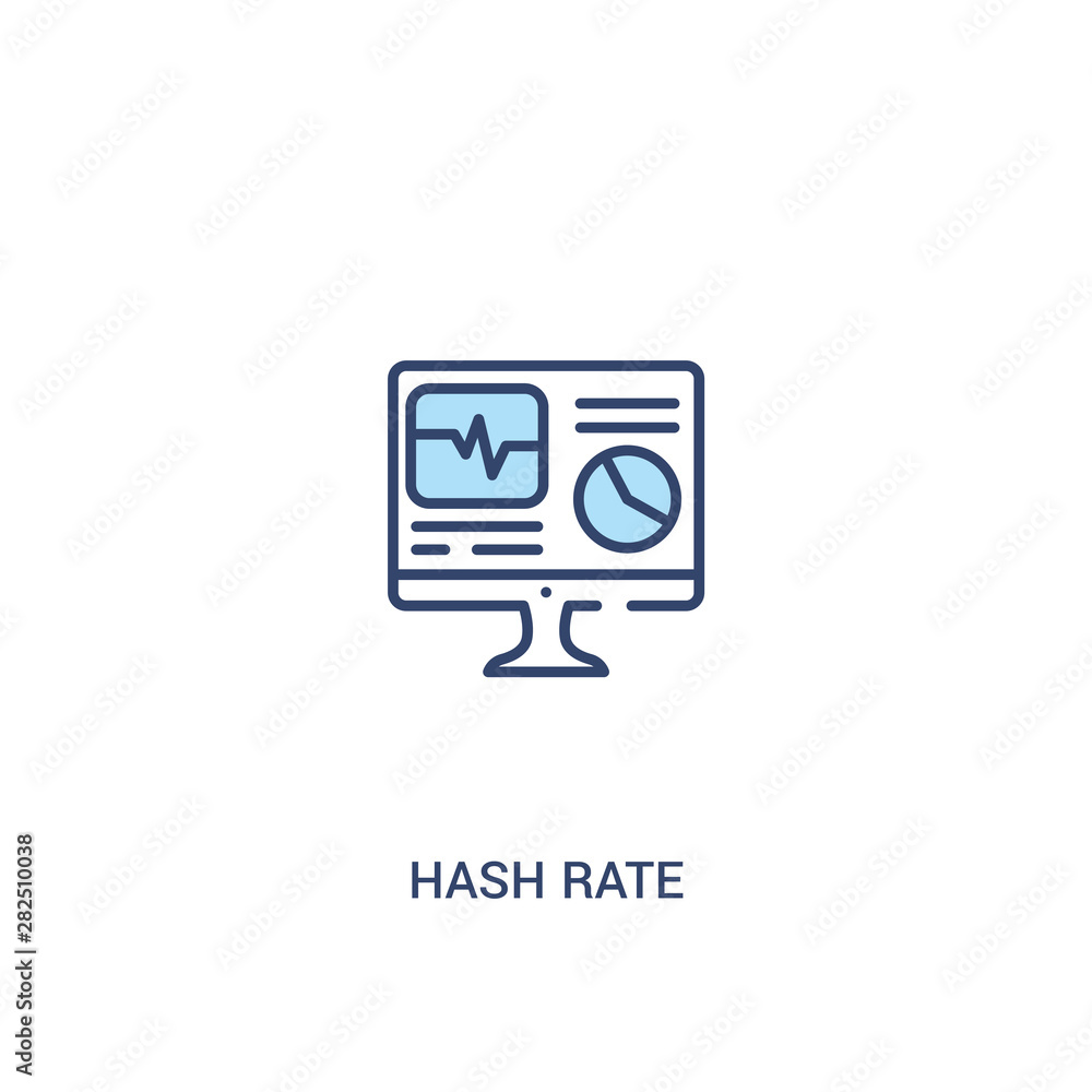 hash rate concept 2 colored icon. simple line element illustration. outline blue hash rate symbol. can be used for web and mobile ui/ux. hash rate concept 2 colored icon. simple line element illustration. outline blue hash rate symbol. can be used for web and mobile ui/ux.