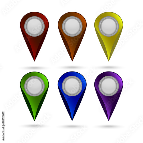 Free Download Marks for infographic vector map - GFXLoad