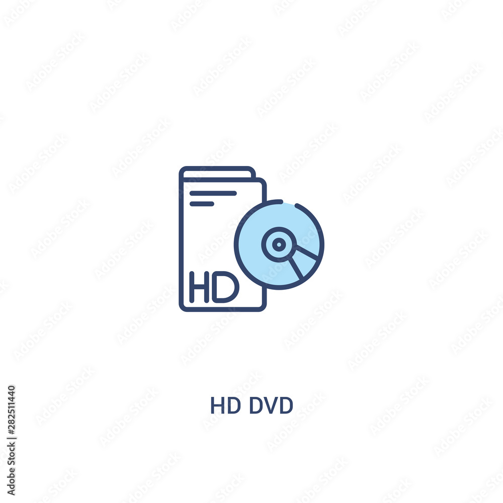 hd dvd concept 2 colored icon. simple line element illustration. outline blue hd dvd symbol. can be used for web and mobile ui/ux. hd dvd concept 2 colored icon. simple line element illustration. outline blue hd dvd symbol. can be used for web and mobile ui/ux.