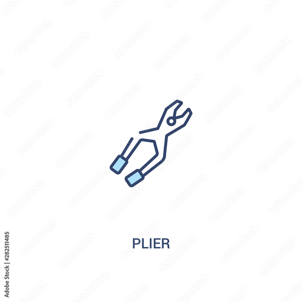 plier concept 2 colored icon. simple line element illustration. outline blue plier symbol. can be used for web and mobile ui/ux. plier concept 2 colored icon. simple line element illustration. outline blue plier symbol. can be used for web and mobile ui/ux.