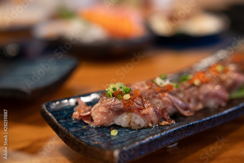 wagyu beef Original Japan sushi.