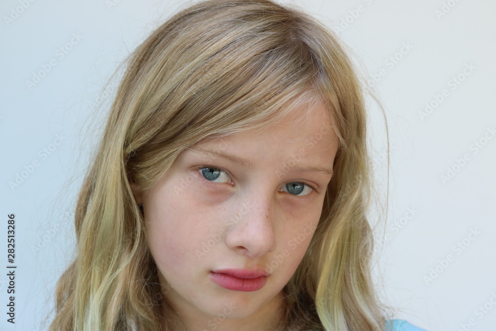 Portrait of a sad and broken hearted girl Portrait of a sad and broken hearted girl
