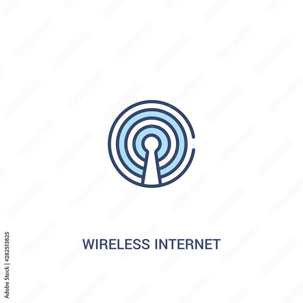 wireless internet concept 2 colored icon. simple line element illustration. outline blue wireless internet symbol. can be used for web and mobile ui/ux. wireless internet concept 2 colored icon. simple line element illustration. outline blue wireless internet symbol. can be used for web and mobile ui/ux.