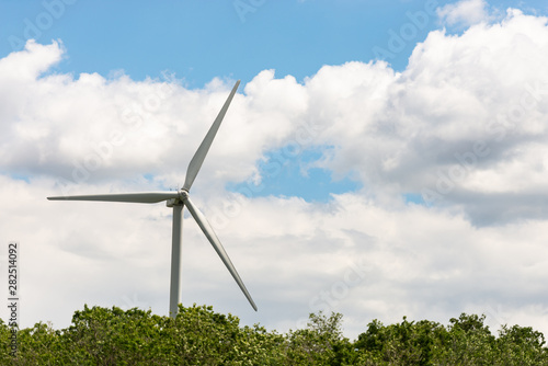 Alternative energy source. Windmill against the sky. Wind turbine in Austria. © Михаил Шаповалов