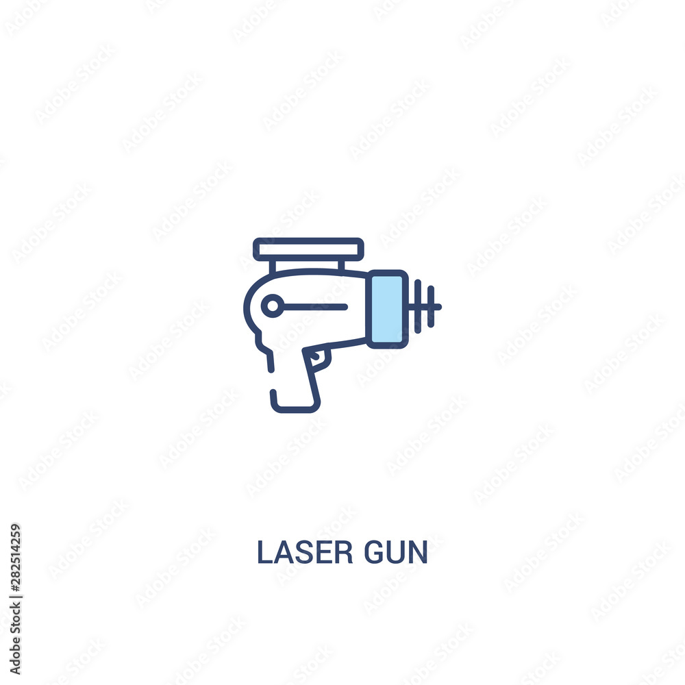 laser gun concept 2 colored icon. simple line element illustration. outline blue laser gun symbol. can be used for web and mobile ui/ux. laser gun concept 2 colored icon. simple line element illustration. outline blue laser gun symbol. can be used for web and mobile ui/ux.