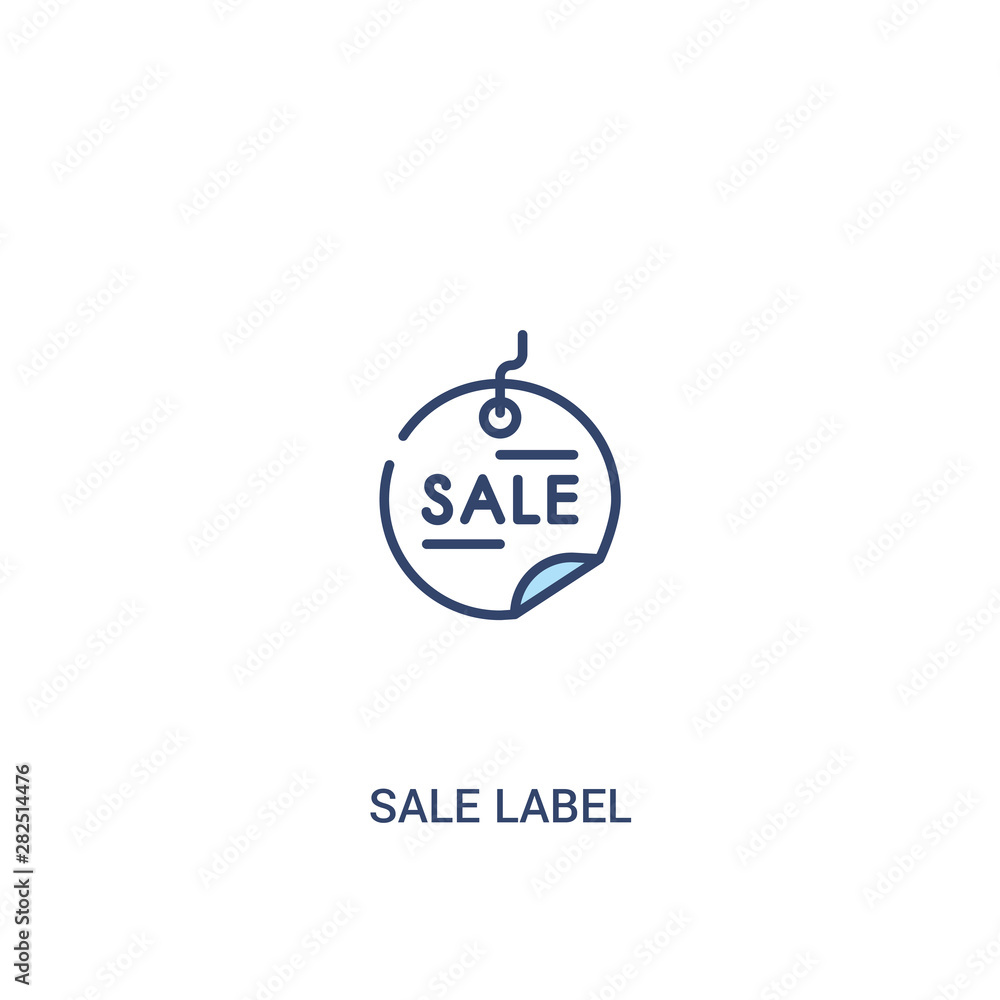 sale label concept 2 colored icon. simple line element illustration. outline blue sale label symbol. can be used for web and mobile ui/ux. sale label concept 2 colored icon. simple line element illustration. outline blue sale label symbol. can be used for web and mobile ui/ux.