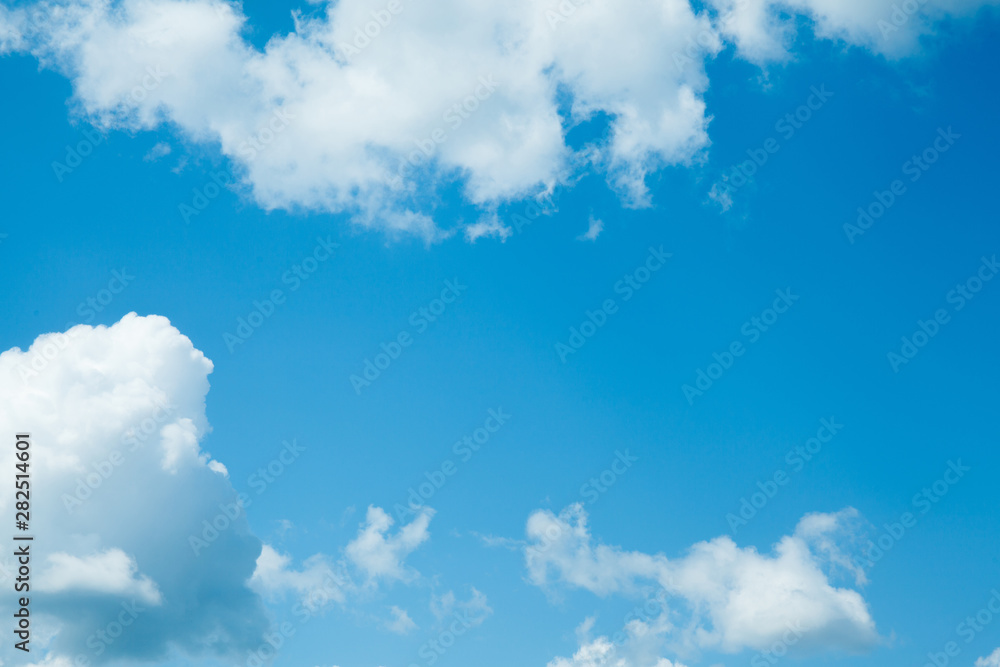 Blue sky background with clouds