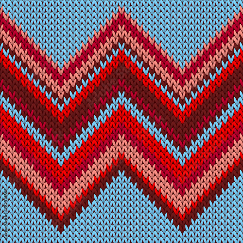 Christmas sweater knitted seamless pattern design.