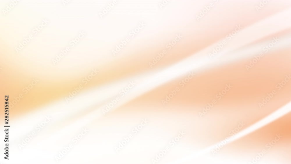 Abstract blurred transparent sine waves in motion on orange background. Broadcast production tv loop waves animation from bottom left  corner to upper right corner