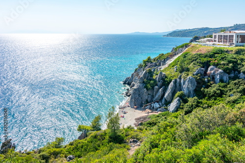 Kassandra seascape and Loutra beach, Chalkidiki, Greece