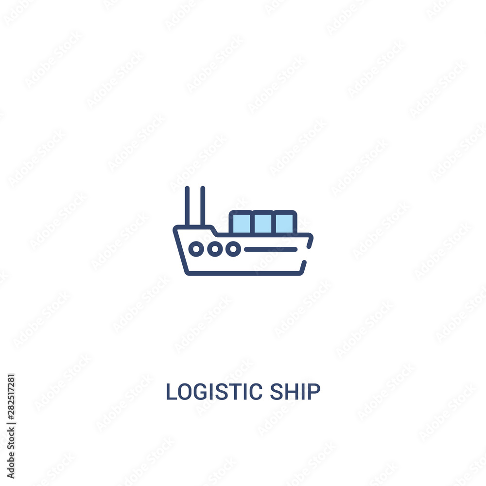 logistic ship concept 2 colored icon. simple line element illustration. outline blue logistic ship symbol. can be used for web and mobile ui/ux. logistic ship concept 2 colored icon. simple line element illustration. outline blue logistic ship symbol. can be used for web and mobile ui/ux.