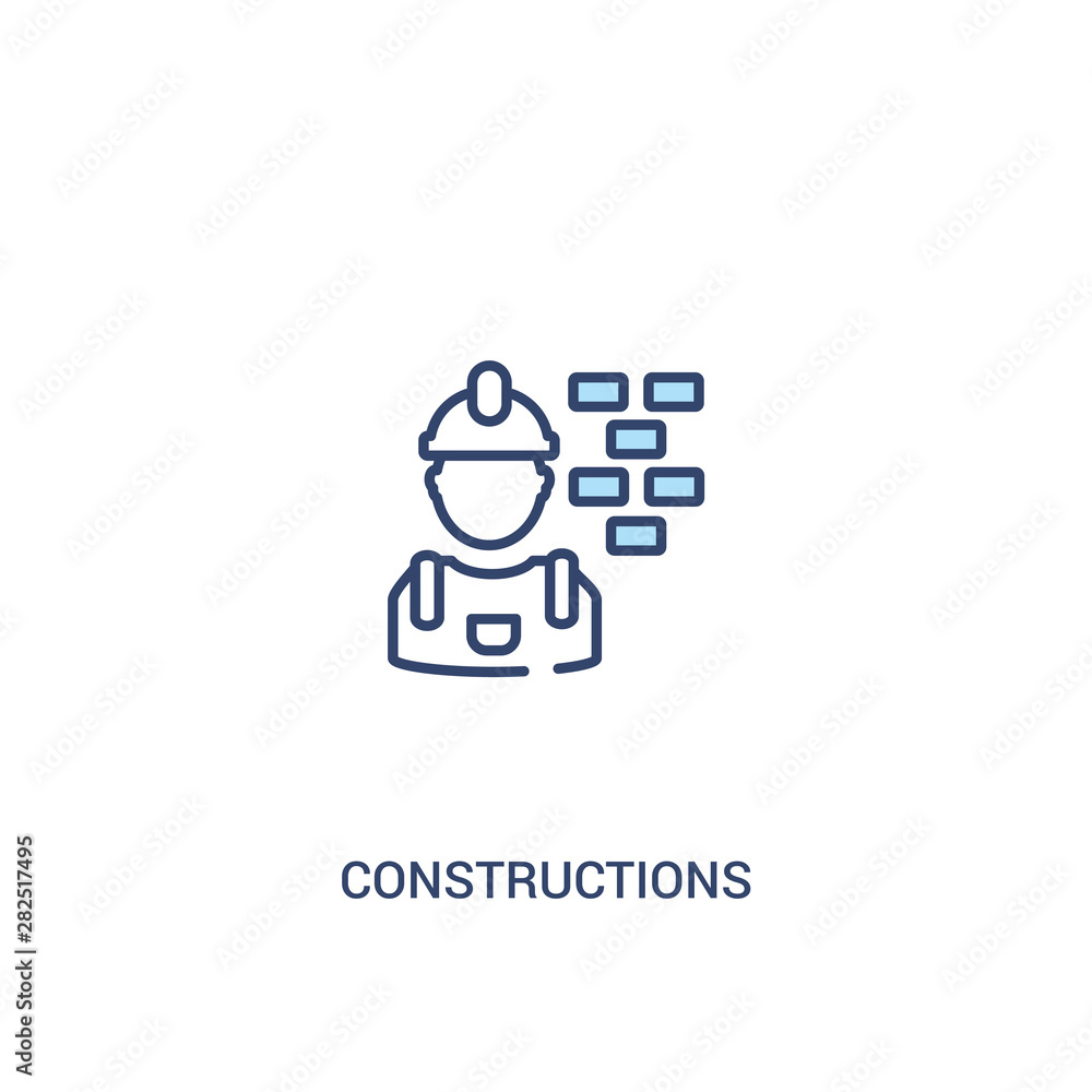 constructions concept 2 colored icon. simple line element illustration. outline blue constructions symbol. can be used for web and mobile ui/ux. constructions concept 2 colored icon. simple line element illustration. outline blue constructions symbol. can be used for web and mobile ui/ux.