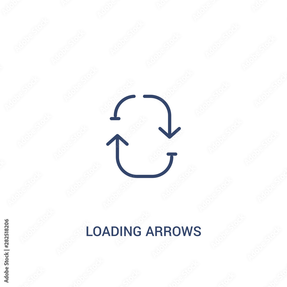 loading arrows concept 2 colored icon. simple line element illustration. outline blue loading arrows symbol. can be used for web and mobile ui/ux. loading arrows concept 2 colored icon. simple line element illustration. outline blue loading arrows symbol. can be used for web and mobile ui/ux.