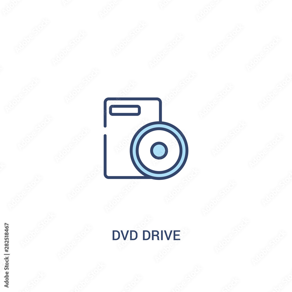 dvd drive concept 2 colored icon. simple line element illustration. outline blue dvd drive symbol. can be used for web and mobile ui/ux. dvd drive concept 2 colored icon. simple line element illustration. outline blue dvd drive symbol. can be used for web and mobile ui/ux.