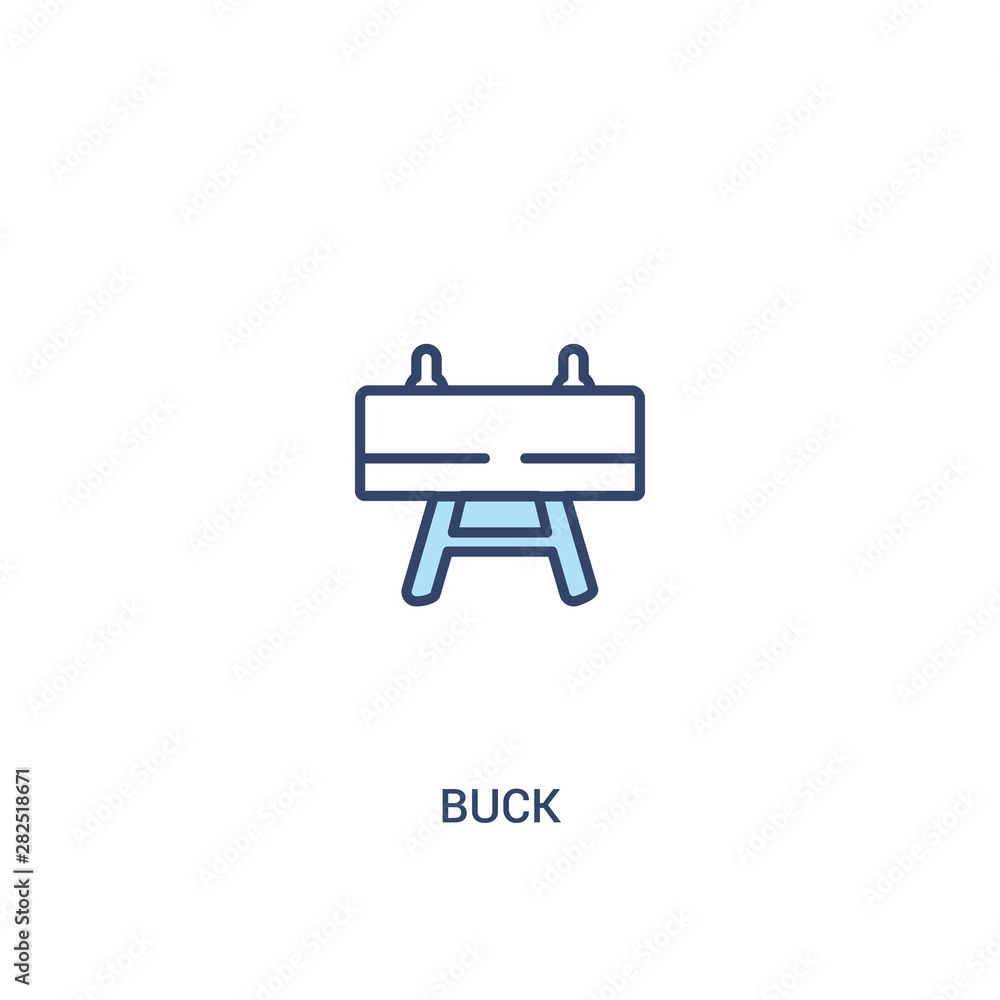 buck concept 2 colored icon. simple line element illustration. outline blue buck symbol. can be used for web and mobile ui/ux. buck concept 2 colored icon. simple line element illustration. outline blue buck symbol. can be used for web and mobile ui/ux.