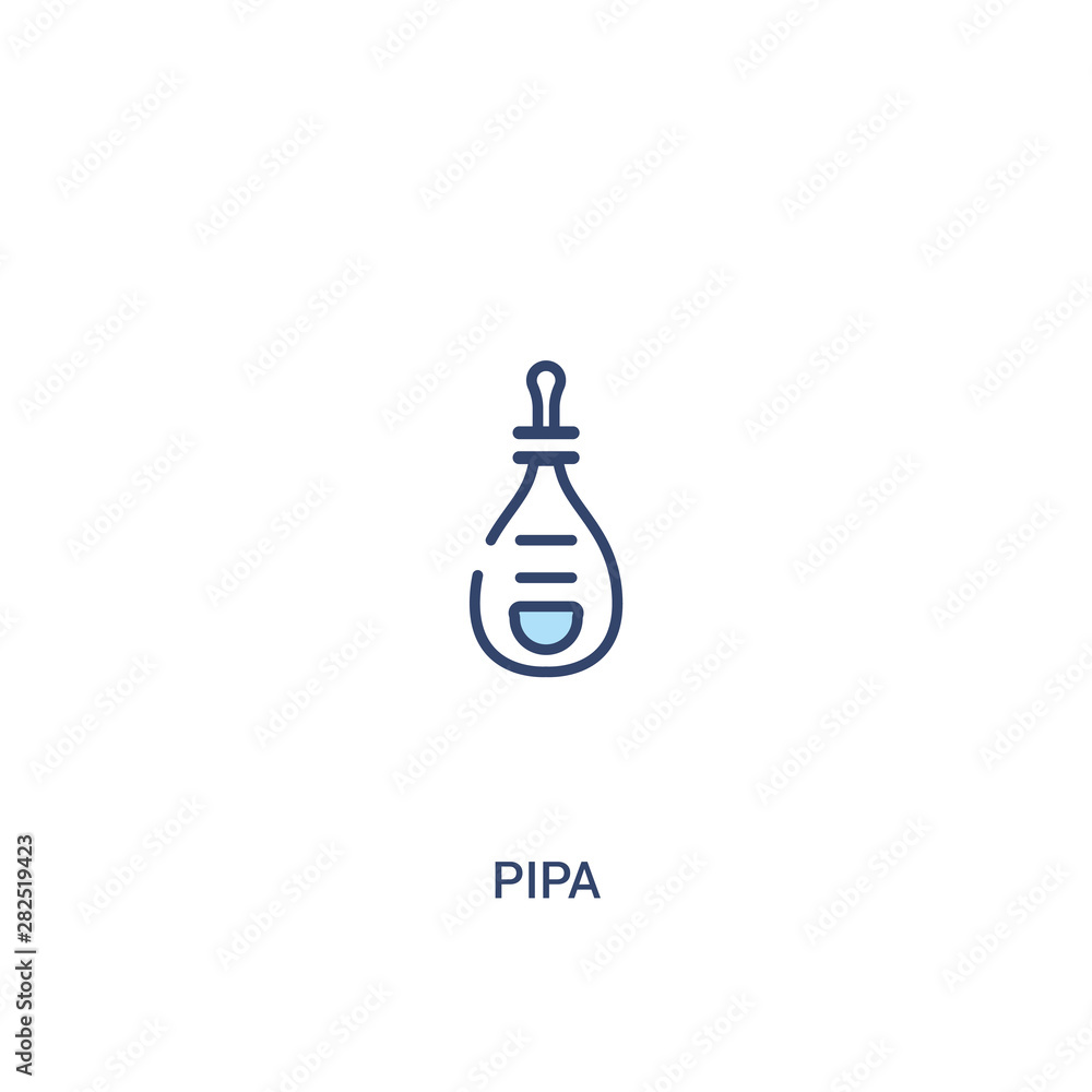 pipa concept 2 colored icon. simple line element illustration. outline blue pipa symbol. can be used for web and mobile ui/ux. pipa concept 2 colored icon. simple line element illustration. outline blue pipa symbol. can be used for web and mobile ui/ux.