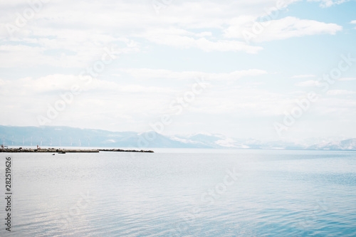 Ocean and mountain