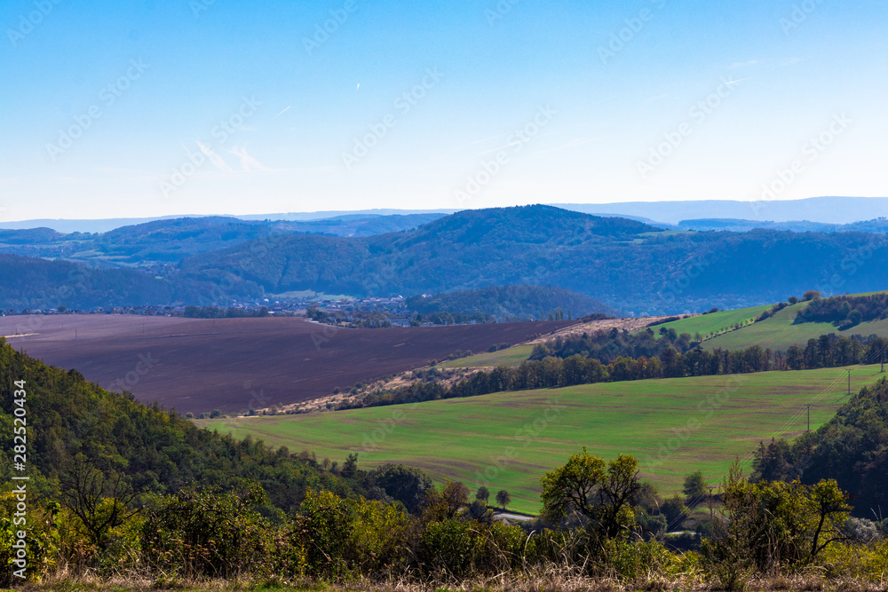 Obraz premium Colorful landscape in Central Bohemia, Czech Republic.