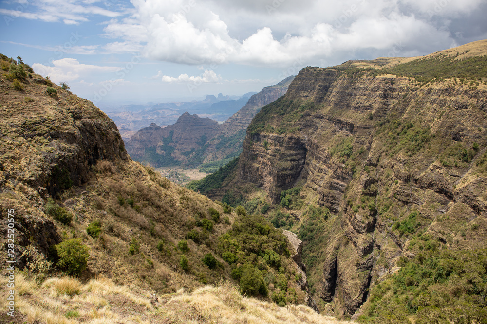 Beautiful landscape in Simien Mountains National Park, Ethiopia