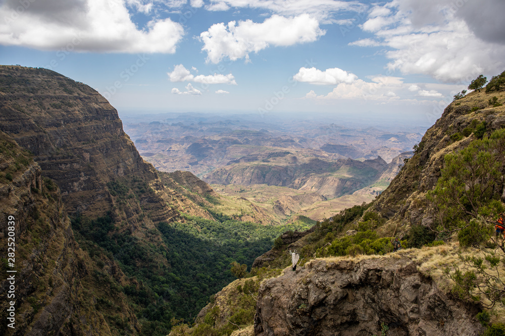 Beautiful landscape in Simien Mountains National Park, Ethiopia