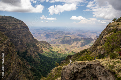 Beautiful landscape in Simien Mountains National Park, Ethiopia photo